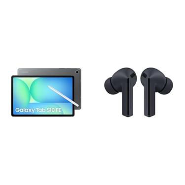 Imagem de Tablet Samsung Galaxy Tab S10 FE + Samsung Galaxy Buds3 FE, Fone de Ouvido sem Fio, Cancelamento Ativo de Ruído, Galaxy AI