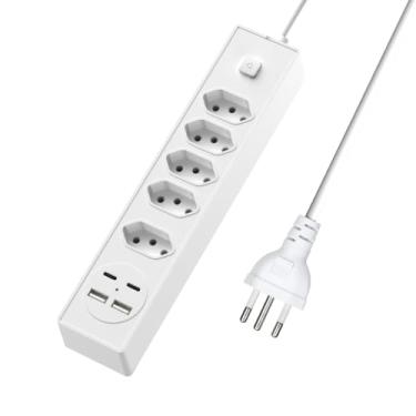 Imagem de Torre de Tomada, 2m Régua Filtro de Linha Filtro de Linha com Protetor Contra Curtos (Dps) 110/220v(5+2+2)