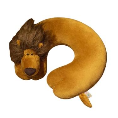 Imagem de Travesseiro de pescoço infantil, Travesseiro de pescoço de viagem para crianças,Almofada de pescoço macia para animais | Travesseiro confortável de suporte de pescoço em forma de U, travesseiro de via