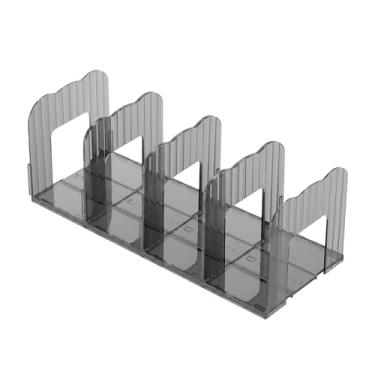 Imagem de Fenteer Organizador de Bolsas com Divisória de Prateleira, Suporte para Exibição de Bolsas, Divisória Ajustável para Armazenamento de Bolsas em, Preto Transparente com 4 Grades