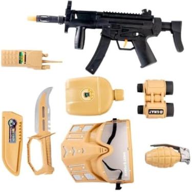 Imagem de Kit, policial, brinquedo, arma, acessorio, infantil, divertido, completo, legal