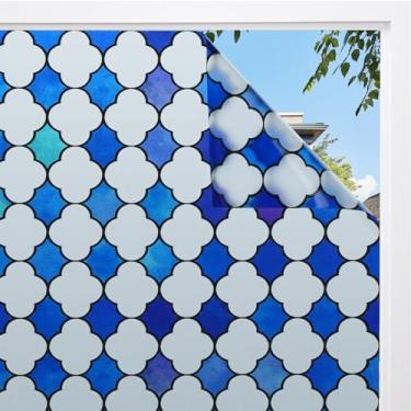 Imagem de DKTIE Película de privacidade para janela de banheiro, processo de estampagem a quente com textura de tela branca, película de privacidade bidirecional dia e noite, brilho de filtragem de proteção UV