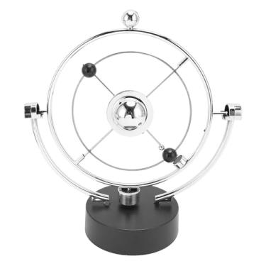 Imagem de Cryfokt Brinquedo de Asteróide de Movimento Perpétuo Decoração de Mesa Eletrônica USB/ferramenta de Ensino Alimentada por Bateria para Casa/escritório/biblioteca, Ferro/plástico 8,6 X 4,1 X 9,5 pol.