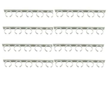 Imagem de 8 Strips Spice Racks Organizador de Grampo Adesivo para Temperos Suporta 20 Potinhos Tempero Rack com Força Despensa Suporte Armazenamento