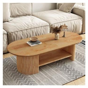 Imagem de Mesa de centro japonesa de madeira maciça pequena para apartamento, sala de estar, mesa de centro, mesa de centro criativa, mesa de chá, mesa de quarto (B)