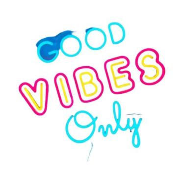 Imagem de Letreiro Neon Good Vibes Only, Decoração De Parede LED, Alimentado Por