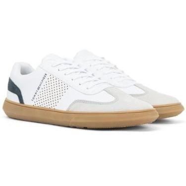 Imagem de Tênis Masculino Tommy Hilfiger Casual Daniel 23 Couro Confortável Original 04491-Masculino