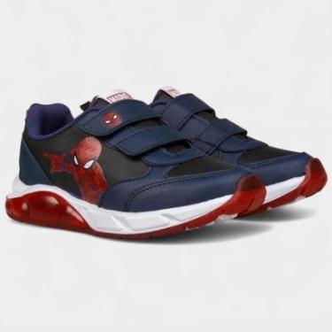 Imagem de Tênis Infantil Marvel Homem Aranha Led Velcro Menino-Masculino