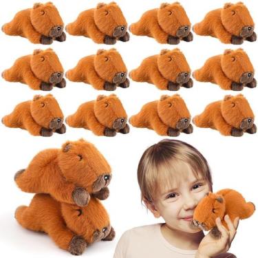 Imagem de Capivara de animais de pelúcia Hydren 12 peças de presentes de Natal d