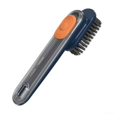 Imagem de Escova multifuncional para sapatos com enchimento de líquido, escova de lavanderia, escova de limpeza doméstica, escova para sapatos (azul)