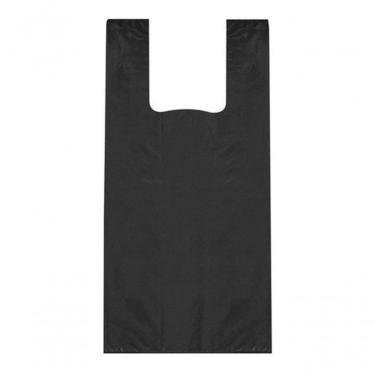 Imagem de Sacola Plastica Alça Reforçada Preta 30x45 - Pacote Com 1 Kg