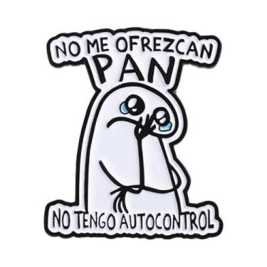 Imagem de Pins De Esmalte E Broches De Metal Com Personagens Tristes E a Frase '