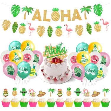 Imagem de Conjunto de decoração de festa com tema Aloha havaiano com 20 balões d