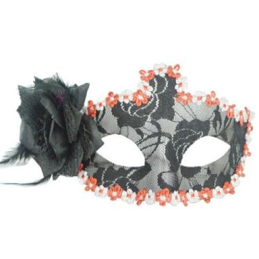 Imagem de Mask Venice Lace Half Face Cover Kids Festa de Halloween - yiweisai