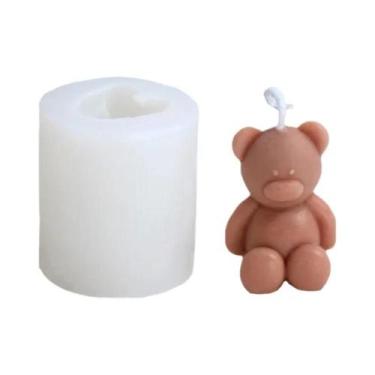 Imagem de Molde De Silicone 3D De Urso Para Velas Aromáticas E Decoração DIY De 