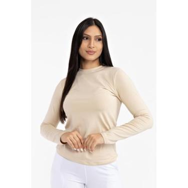 Imagem de Blusa Térmica Feminina Manga Longa Suplex Gola Redonda - Quokka, GG, P