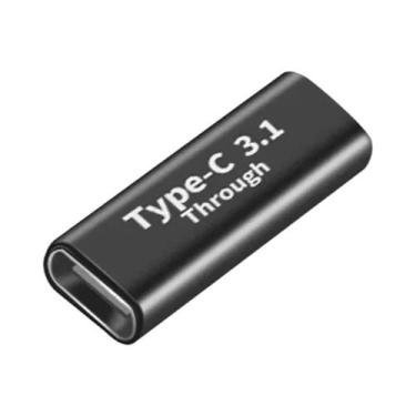 Imagem de Adaptador USB C De Ângulo Reto 90 Graus Fêmea Para Macho 10Gbps Conect