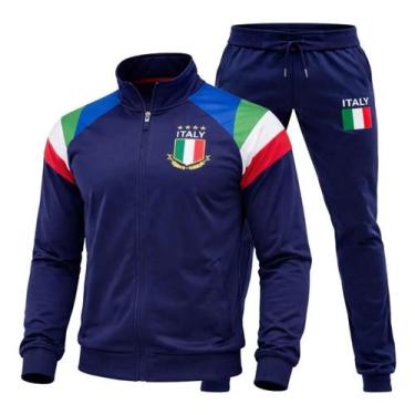 Imagem de Agasalho Jaqueta Conjunto Calça Masculino Inverno Frio Europeu Copa Se