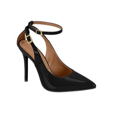 Imagem de Sapato Feminino Vizzano Scarpin Salto Alto Fino Verniz Elegância -, Pr