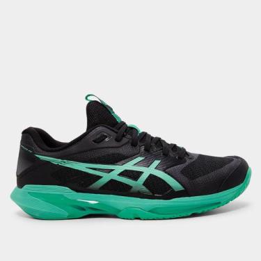 Imagem de Tênis Asics Solution Speed FF 4 Masculino, Preto, Verde, 41