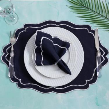 Imagem de Kit Jogo Americano Realeza Pçs Souplats Mesa De 6 Lugares Mesa Posta G