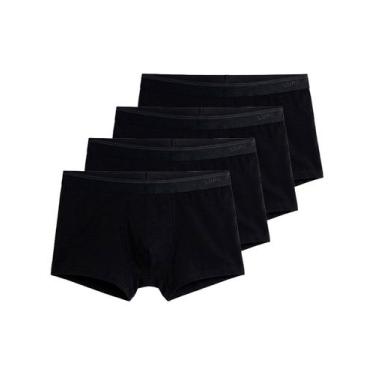 Imagem de Kit com 4 Cuecas Sunga Lupo 480-003, Preto, G