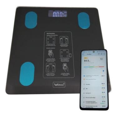 Imagem de Wellmix Balança Banheiro Inteligente Digital Bioimpedancia