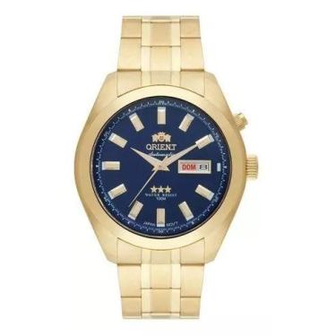 Imagem de Relógio orient masculino dourado automatico 469gp075 d1kx