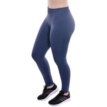 Imagem de Calça Legging Up Control Com Silicone No Cós Lupo, Azul, XG