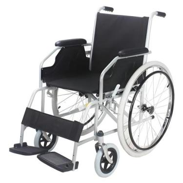 Imagem de Cadeira De Rodas Adulto Dobrável Até 100kg D100 Dellamed, Preto