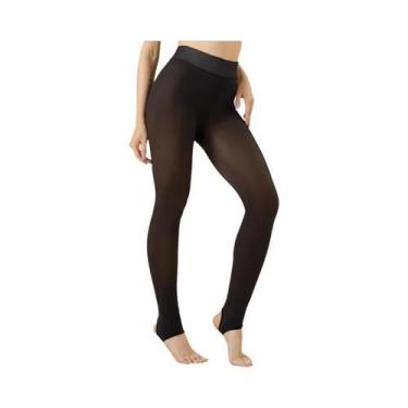 Imagem de Meia-calça Térmica plus Size De Inverno Quente Com Forro De Lã, Cintur