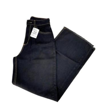 Imagem de Calça Jeans Pantalona Preta Feminina - Based, 16
