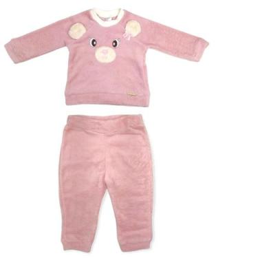 Imagem de Conjunto Para Bebê Pelúcia Bordado Urso 1-3 - Chik Chik Baby