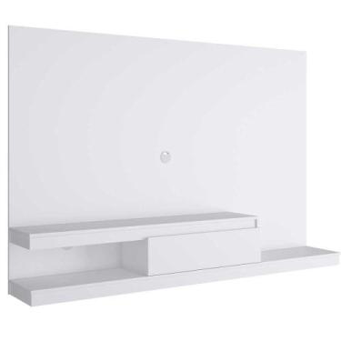 Imagem de Painel Home De TV Com Gaveta 3 Prateleiras 134,4cm Quiditá, Branco