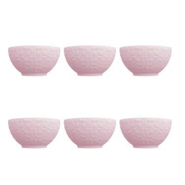 Imagem de Conjunto de Bowls Tigelas 6 Peças Tassel Rosa Germer Porcelanas