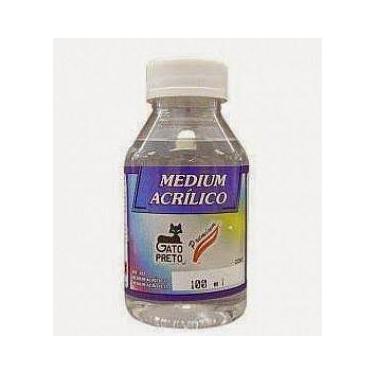 Imagem de Kit 3 Médium Acrílico Incolor 100ml - Gato Preto