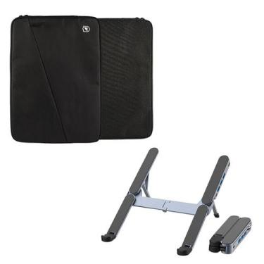 Imagem de Kit Capa para Notebook Gravity 14 Polegadas e Suporte Dobrável para No
