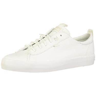 Imagem de Keds Tênis feminino Kickback Canvas Slip on, Couro branco, 41