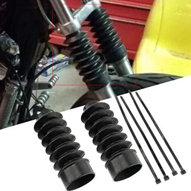 Imagem de FINMOKAL Capa De Garfo 39Mm Polainas Jacarés Botas Longas De Borracha Ajuste Harley Sportster Xl883 1200
