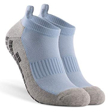 Imagem de Tingpai Meias de futebol der pantes Meias espo vas de tornozelo Meias de corte ba o atléticas ao ar livre Fitness respirável meias de secagem rápida Meias atléticas resistentes ao desgaste Meias