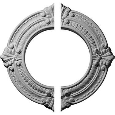 Imagem de Ekena Millwork Medalhão de teto Benson CM11BN2, 29 cm de diâmetro externo x 16 cm de diâmetro x 15 cm de diâmetro x 16 cm de diâmetro