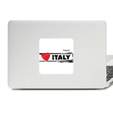 Imagem de I Love Italy Palavra Love Heart Illustration Decalque Vinil Paster Laptop Adesivo Decoração PC