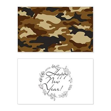 Imagem de Camuflagem Art Grain Ilustration Pattern New Year Festival Greeting Card Bless Message Gift