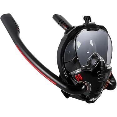 Imagem de Máscara De Mergulho Profissionais Full Face Snorkel Duplo Não entra água com Suporte Para Camera - 5SPORTS (M)