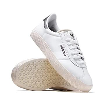 Imagem de adidas Tênis masculino Gazelle Indoor, Branco nuvem/branco-nuvem/verde-oliva, 37