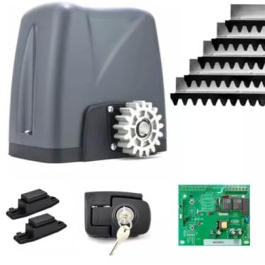 Imagem de Motor Portão Rossi Dz Nano Turbo 600kg + 5 metros de Cremalheira