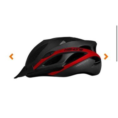 Imagem de Capacete High One Win mtb  com Sinalizador preto/vermelho  T- M 55-58c