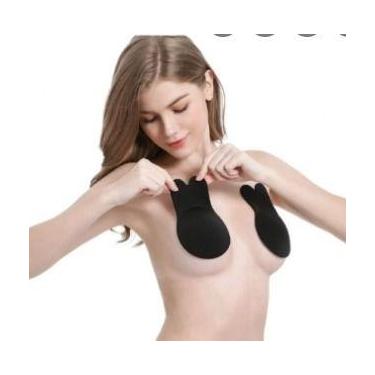 Imagem de Sutiã Silicone Invisível Levanta Seios Orelha De Coelho C31 - Fanático