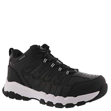 Imagem de Skechers Bota industrial masculina Queznell, Preto/branco, 13