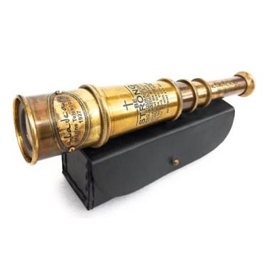 Imagem de Telescópio Spyglass ALADEAN Vintage de 15 polegadas em latão